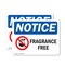 Signmission Fragrance Free Sign With Symbol, 10 in W x Rectangle, Vinyl Decal OS-2PACK-NS-D-710-L-12910 - alternate 1
